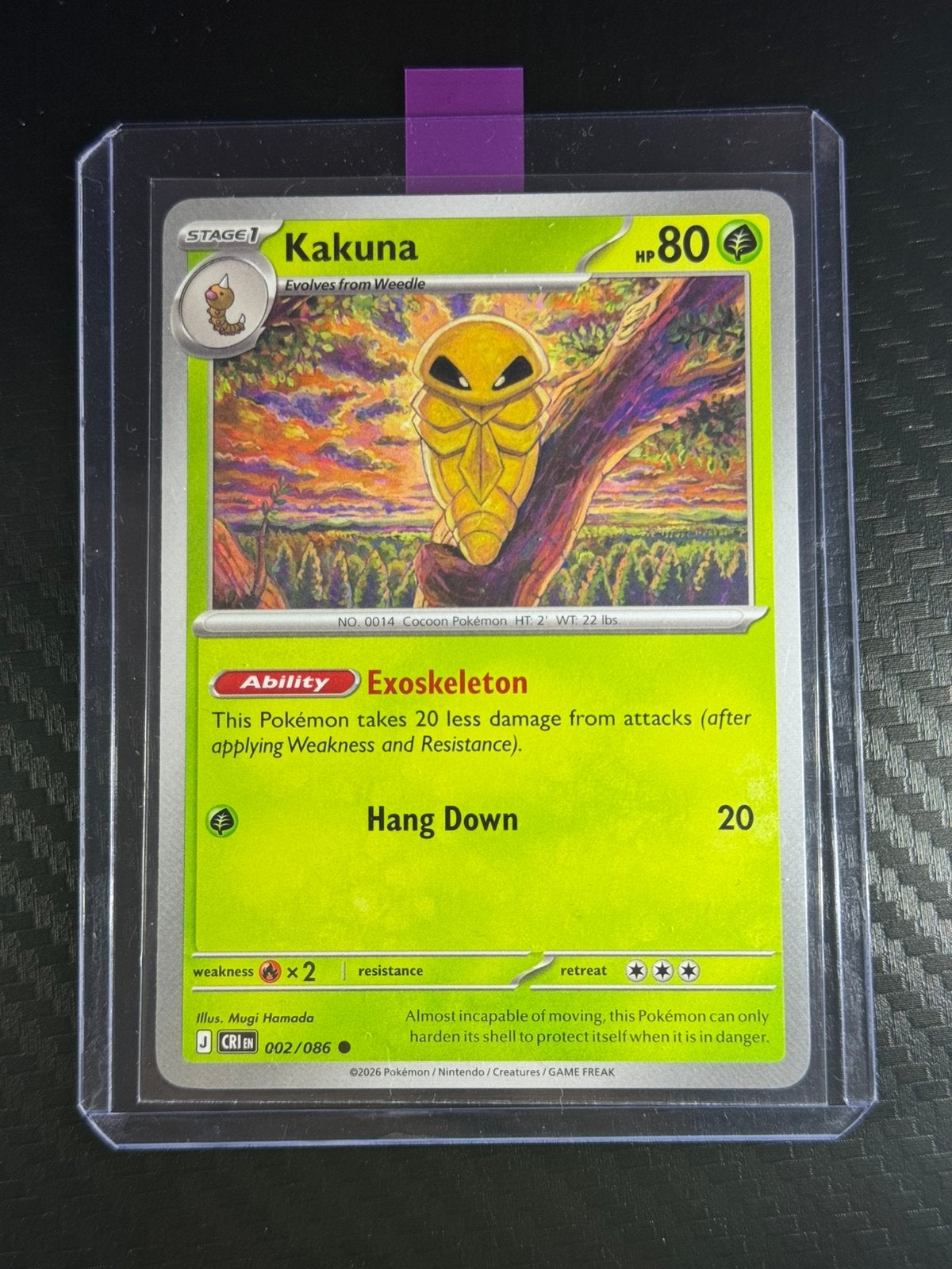 Kakuna | Exosquelette | Chaos Rising | 2026 | #002 /086, Envoi, Neuf, Cartes en vrac