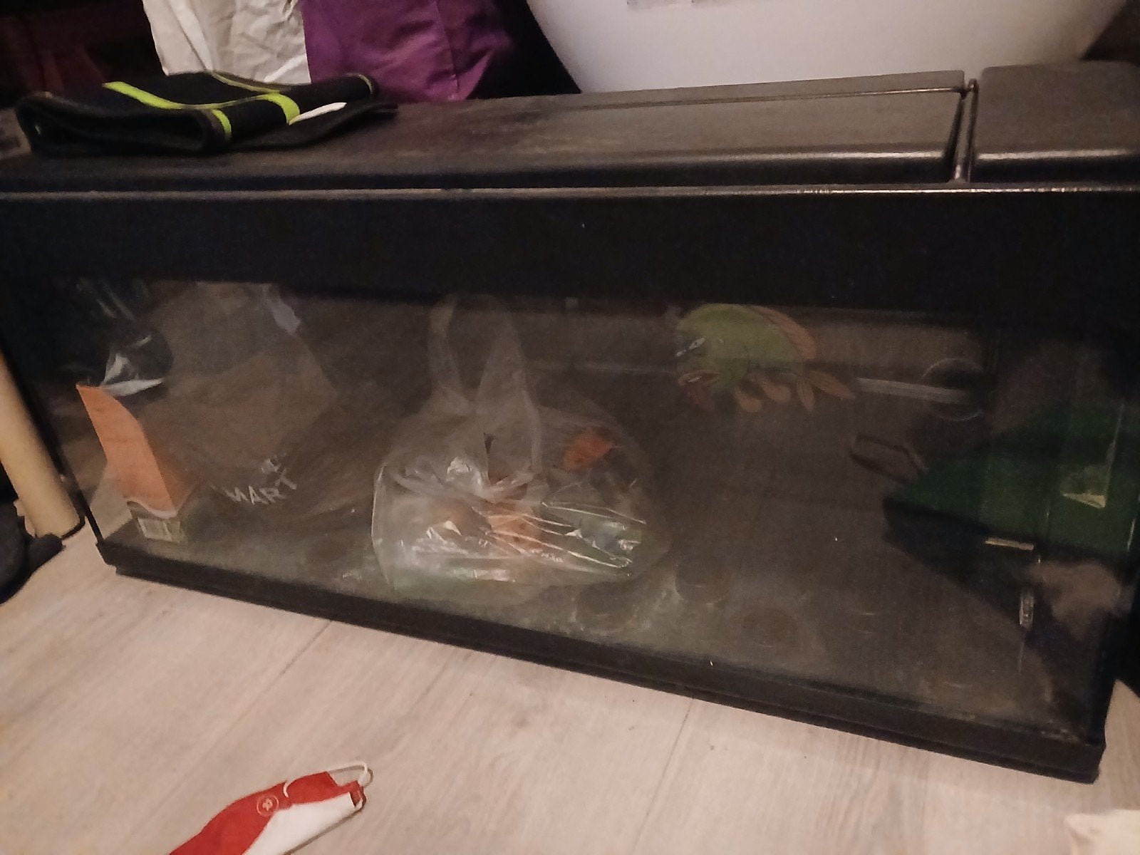 aquarium te koop, Ophalen