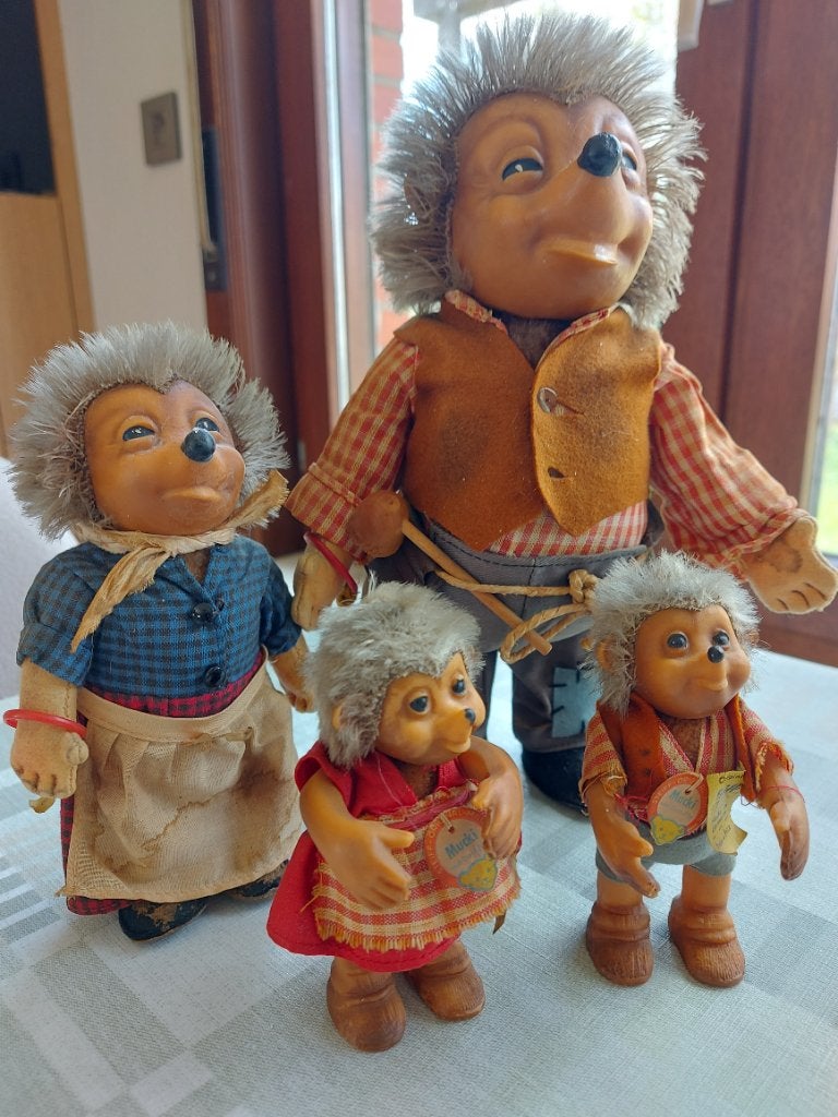 Mecki familie  Steiff  ´60, Antiek en Kunst, Antiek | Speelgoed, Ophalen