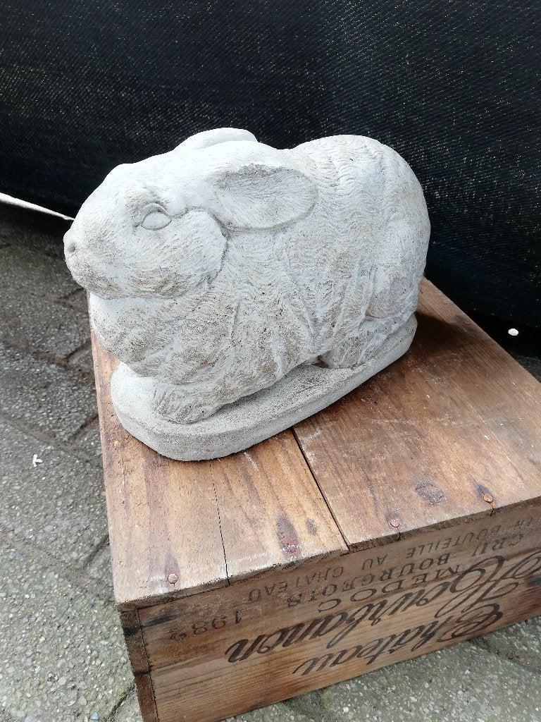 Tuinbeeld konijn, Enlèvement, Comme neuf, Béton, Animal