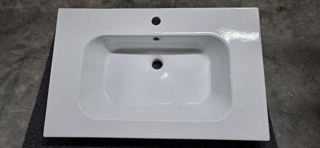Vasque Céramique 81x51 Blanche 35 QS08151101 à 250 €, Enlèvement, Neuf, Lavabo