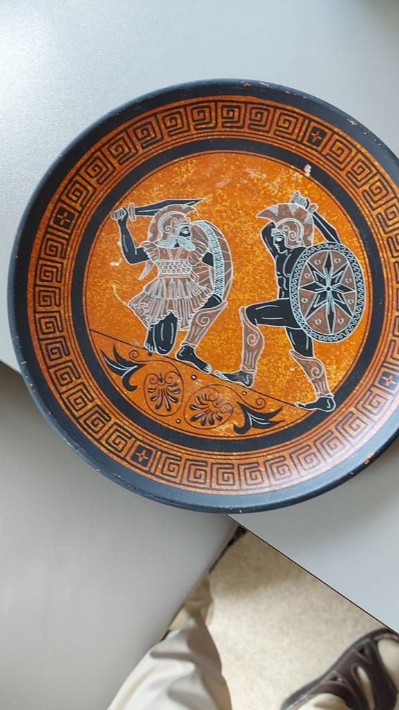 3 Griekse wandborden, Antiek en Kunst, Ophalen