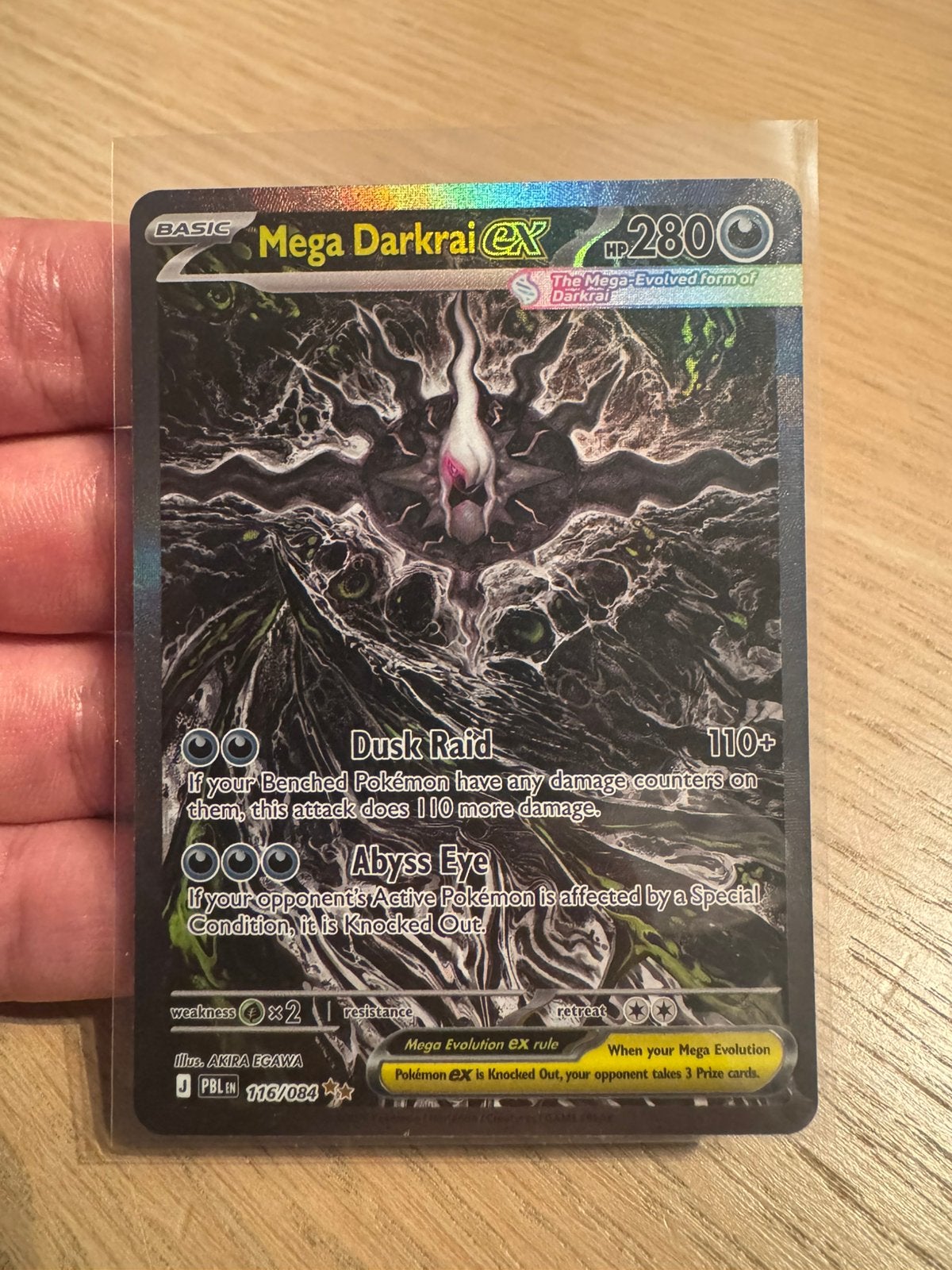 Mega Darkrai Ex - Noir absolu - #116 /084, Enlèvement ou Envoi, Neuf, Cartes en vrac