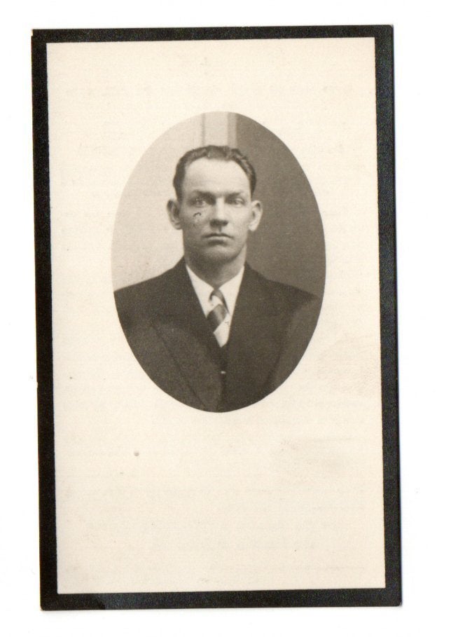 Dp oorlogsslachtoffer Antwerpen + Jabbeke 1942, Verzamelen, Ophalen of Verzenden, Overige soorten, Foto of Poster