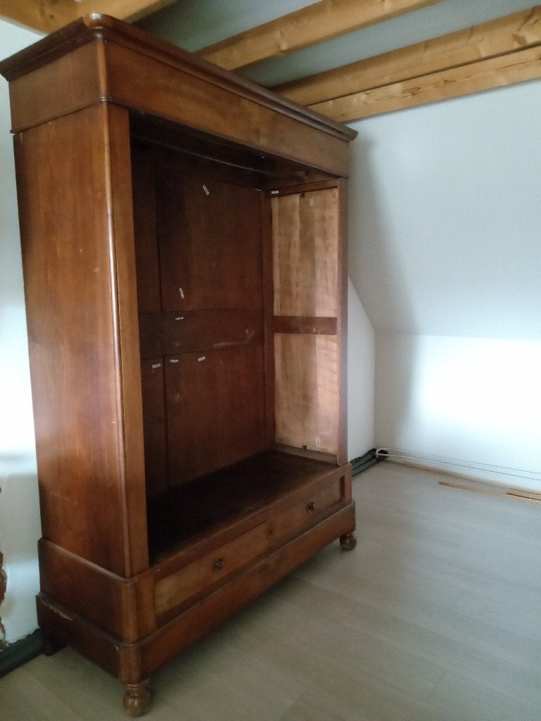 Mooie antieke kleerkast (zonder deuren), Huis en Inrichting, Ophalen