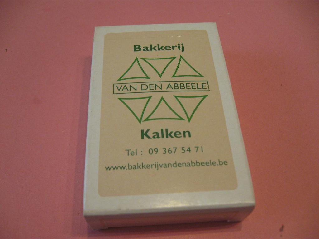 Kaartspel - speelkaarten Bakkerij Van Den Abbeele , Kalken, Ophalen of Verzenden, Zo goed als nieuw, Speelkaart(en)