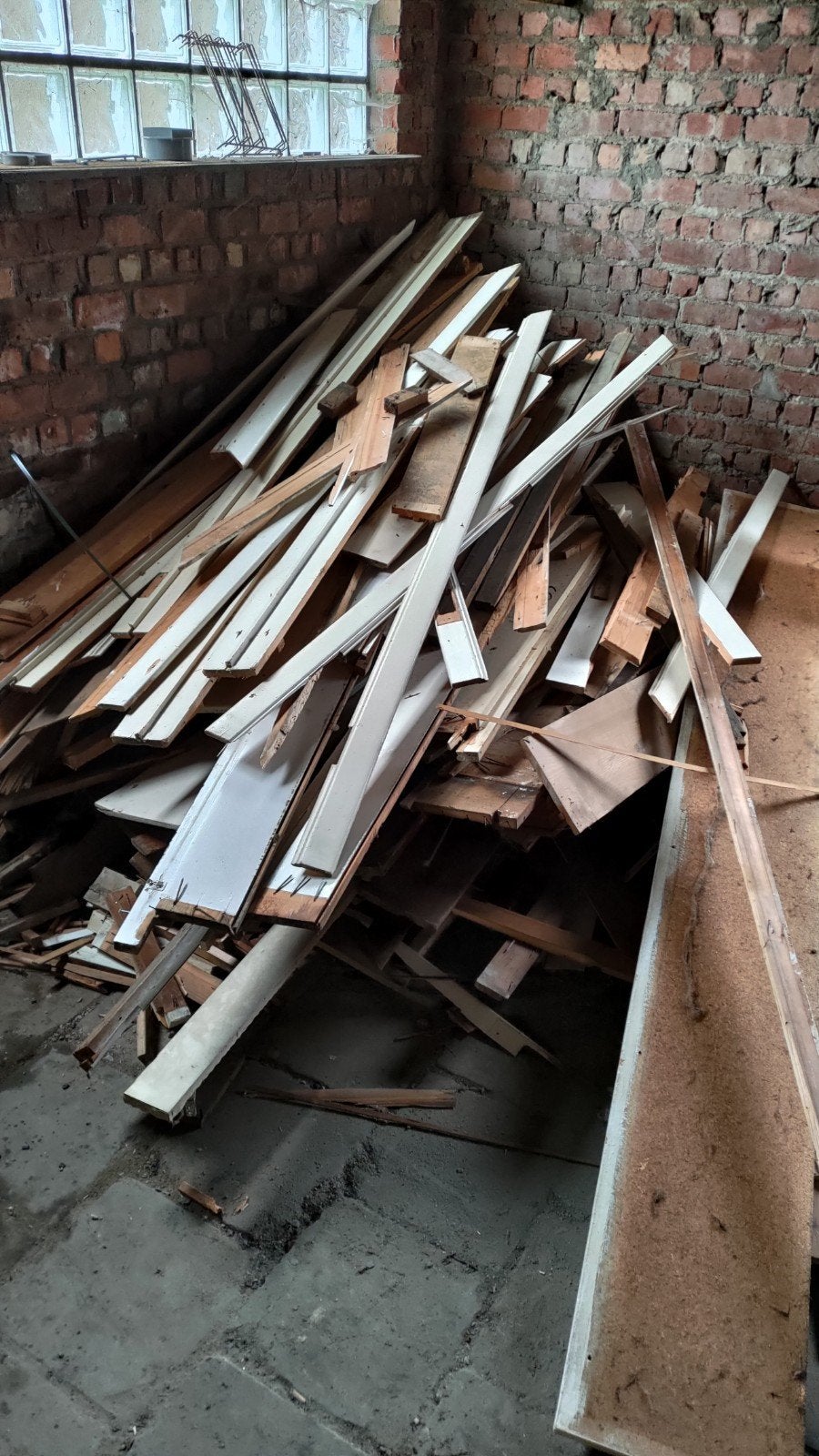 diverse soorten hout van kassement van ramen en deuren, Doe-het-zelf en Bouw, Ophalen, Gebruikt, Minder dan 200 cm, Plank