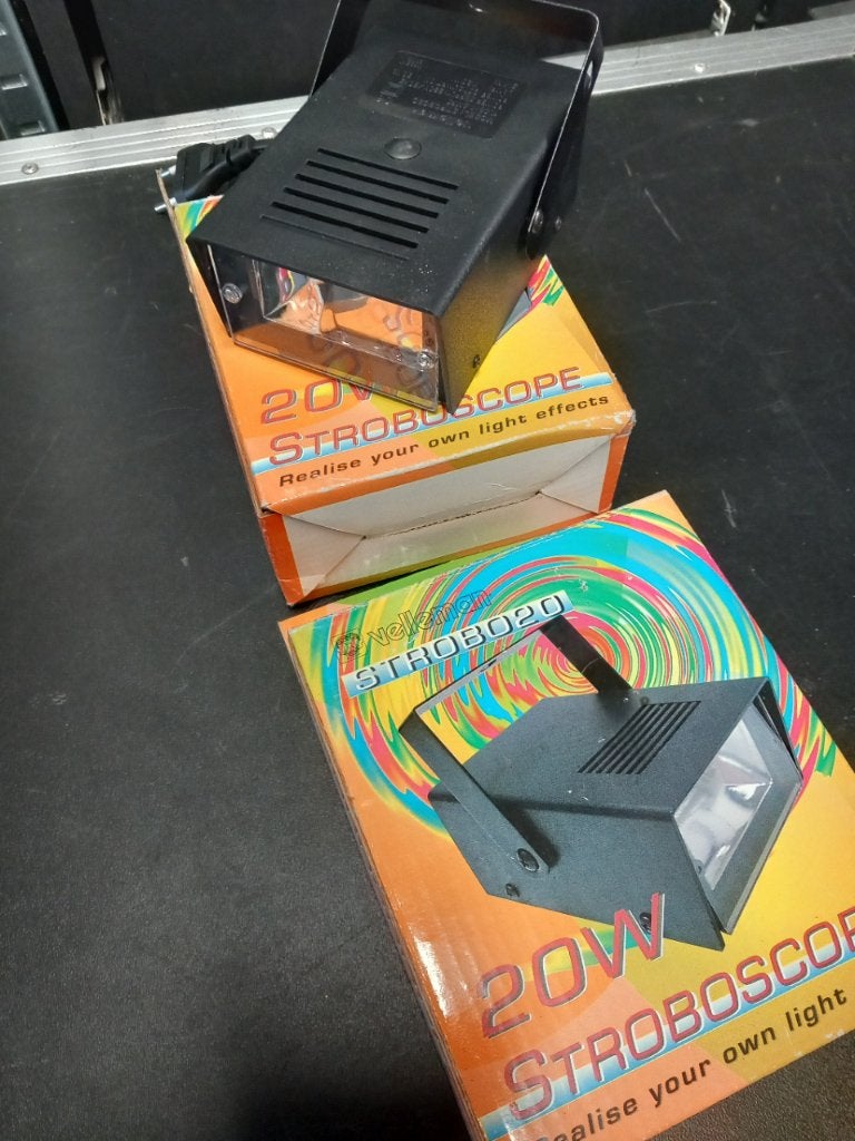 lot de 2 minis stroboscopes Neufs en boites, Muziek en Instrumenten, Licht en Laser, Ophalen of Verzenden, Nieuw, Licht, Stroboscoopeffect