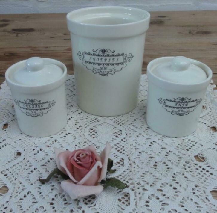 Landelijk Kitchenware snoepjespot zonder deksel, Huis en Inrichting, Keuken | Servies, -, -, Overige typen, Ophalen of Verzenden