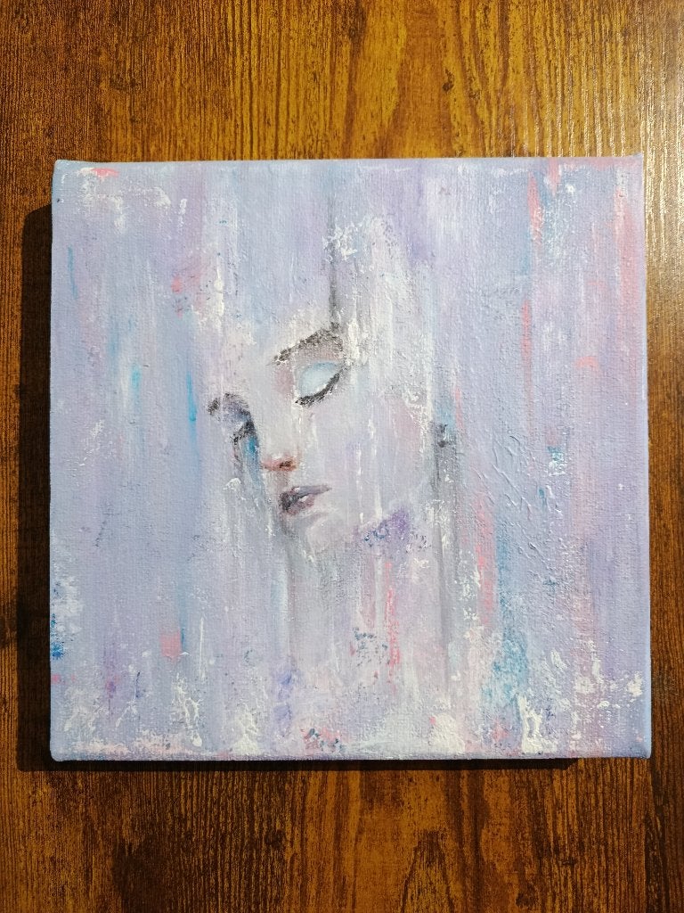autoportrait, Portrait ou Personnes, Enlèvement ou Envoi, Peinture acrylique, Toile