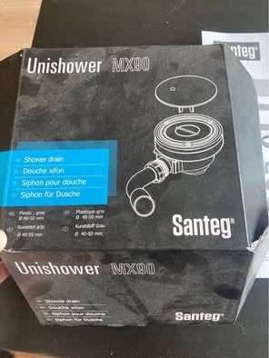 Santeg unishower doucheafvoer, Bricolage & Construction, Enlèvement, Neuf