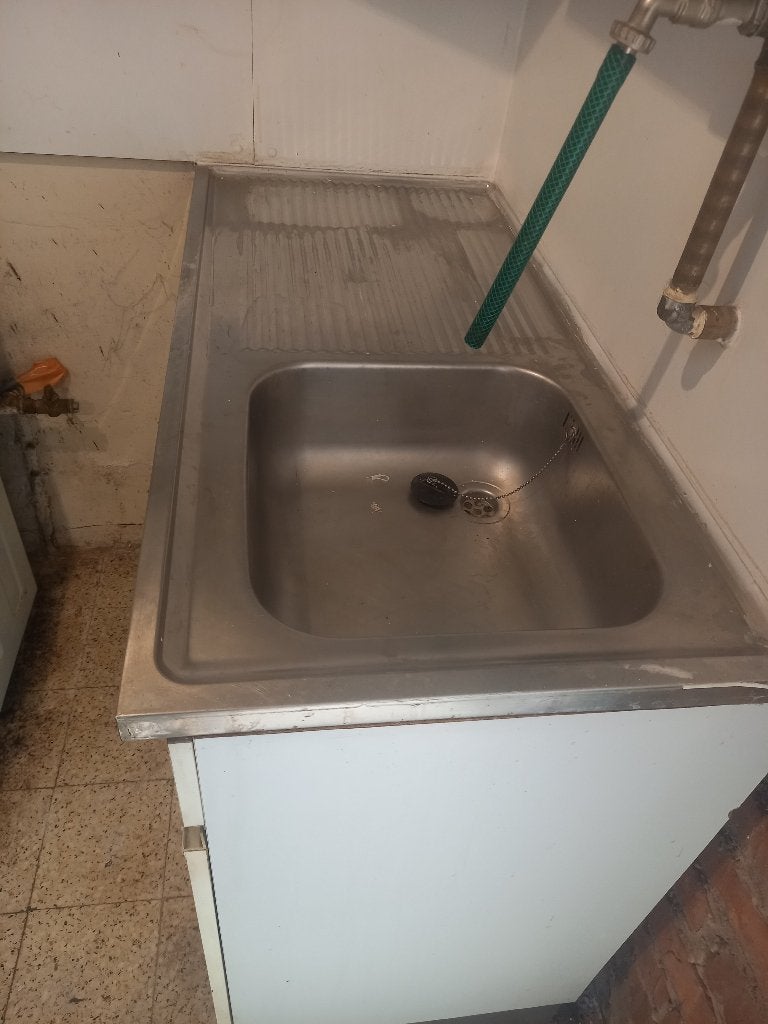 inox gootsteen, Ophalen, Gebruikt, Inox, Overige typen