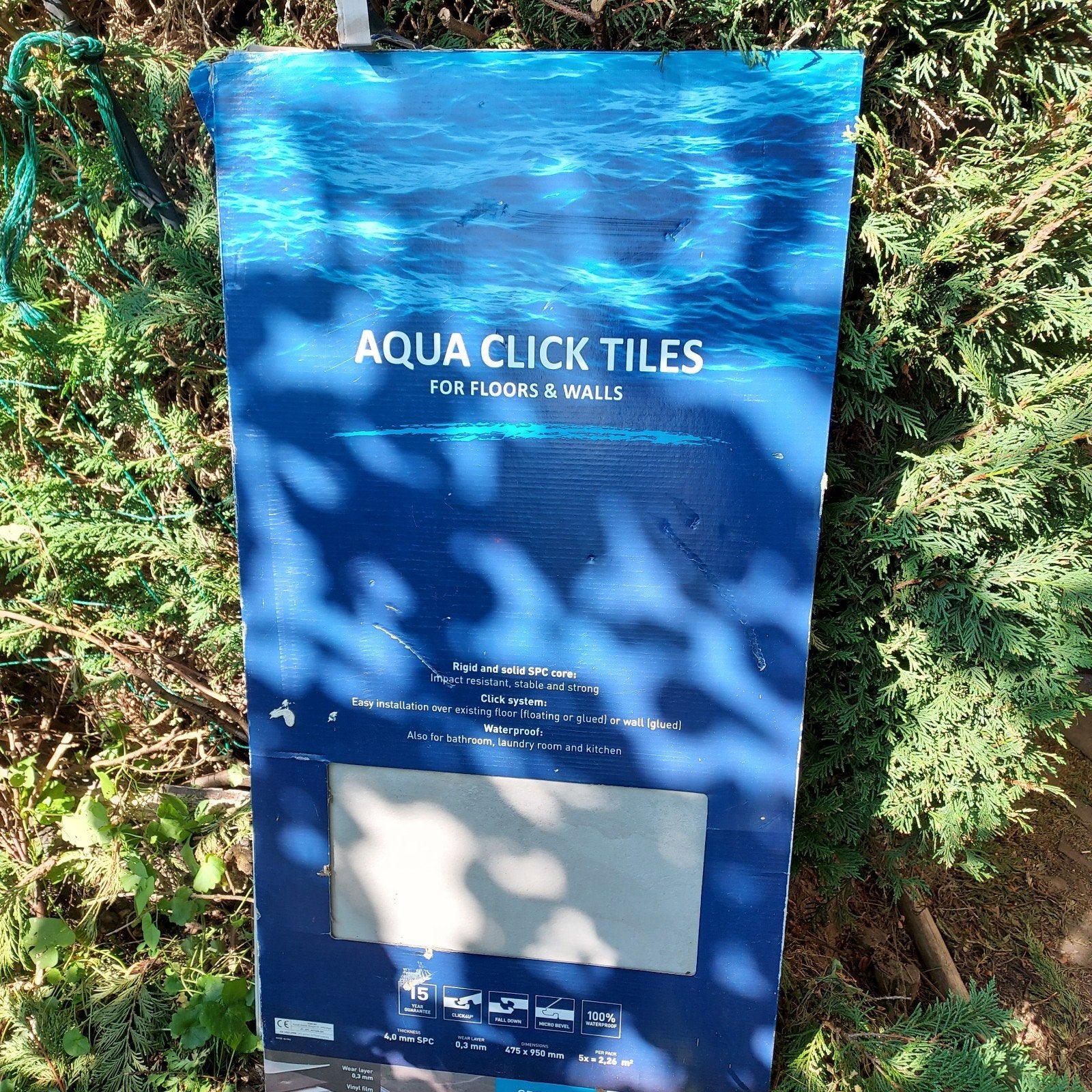 Aqua Click Tiles, Ophalen
