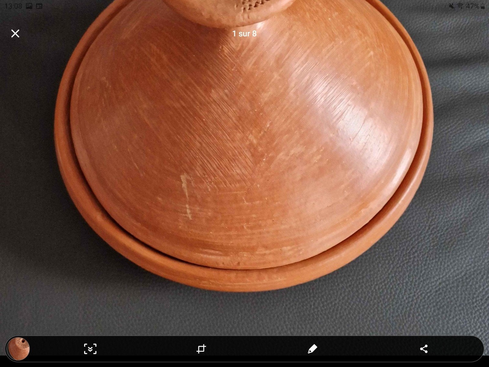 grande tajine neuve, Enlèvement, Tajine