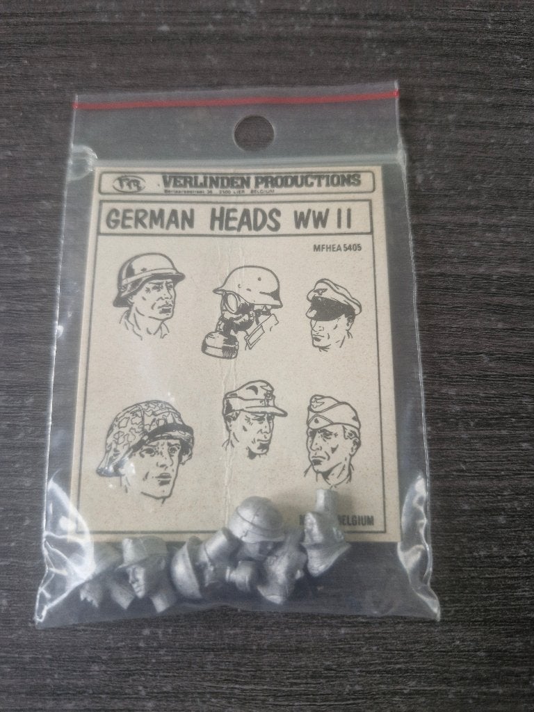 Verlinden 1/35 German Heads WWII, Enlèvement ou Envoi, Neuf, 1:35 à 1:50, Personnage ou Figurines