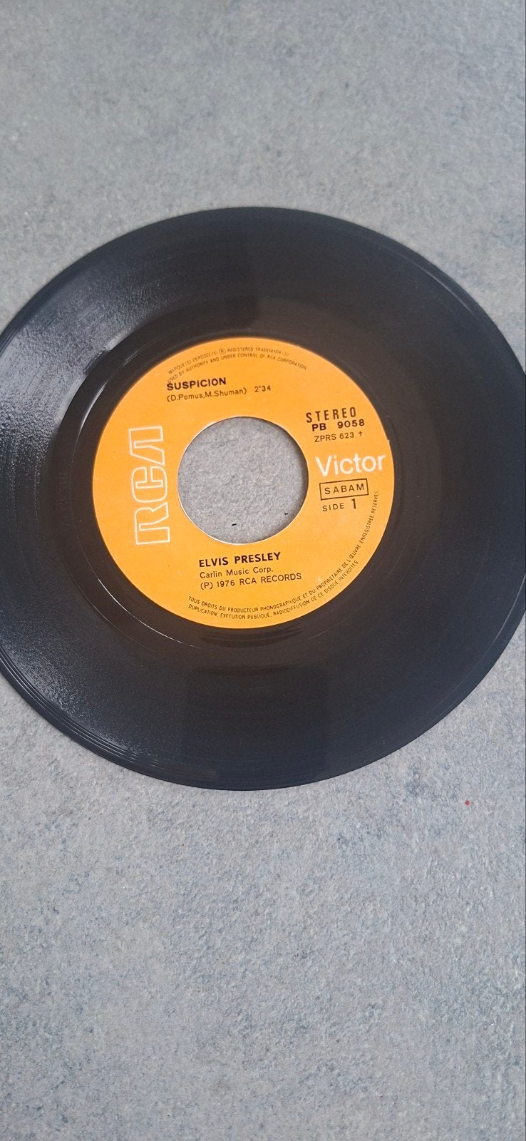 Elvis Presley Suspicion, Cd's en Dvd's, Ophalen of Verzenden, Zo goed als nieuw, 7 inch