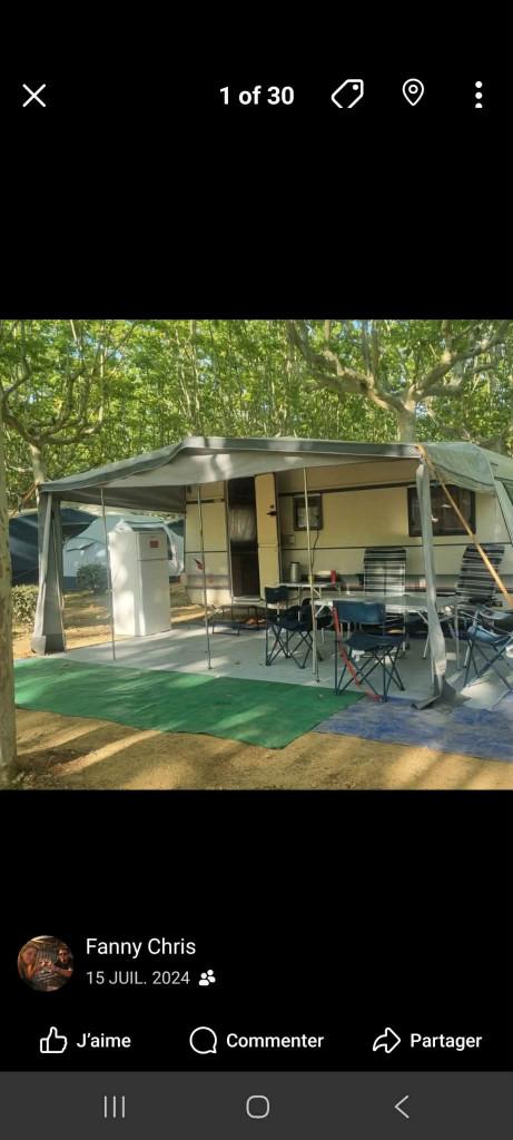 Auvent 4 saisons, Caravanes & Camping, Enlèvement, Utilisé, PVC