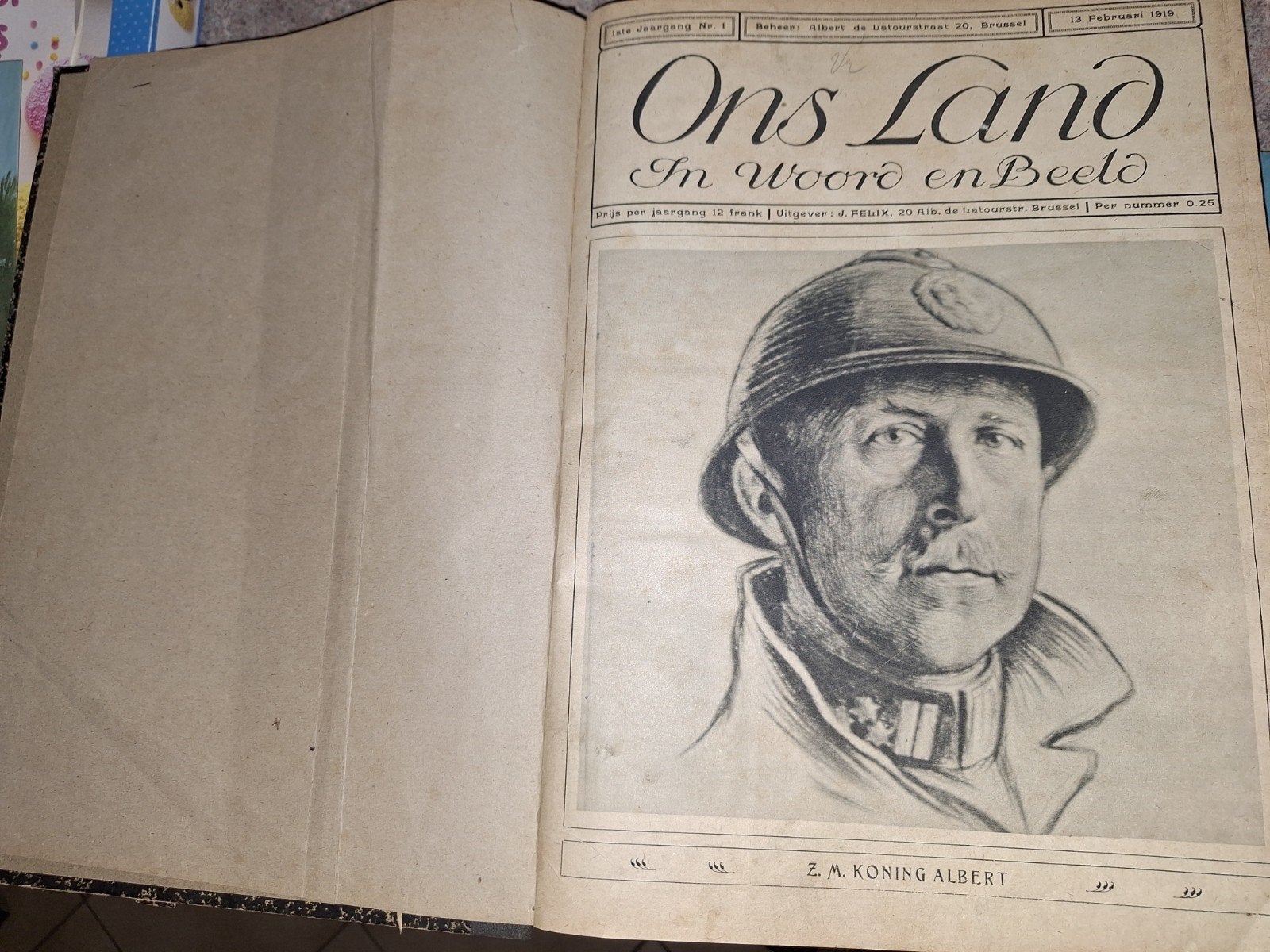 Verzamelalbum tijdschriften ons land 1919, Boeken, Tijdschriften en Kranten, Ophalen of Verzenden