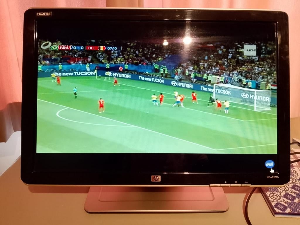 MONITOR HP w2207h 22" VGA HDMI audio usb luidsprekers, Computers en Software, Monitoren, Gebruikt, Ophalen, HDMI, Ultrawide