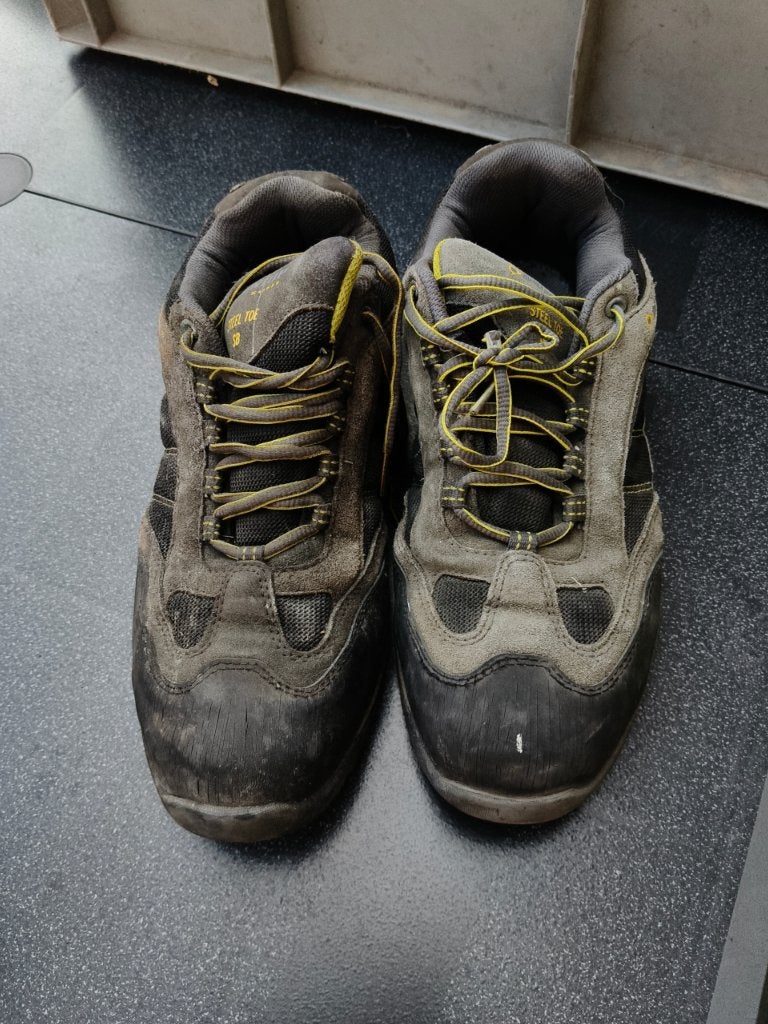Veiligheidsschoenen maat 43, Enlèvement, Porté, Chaussures de travail