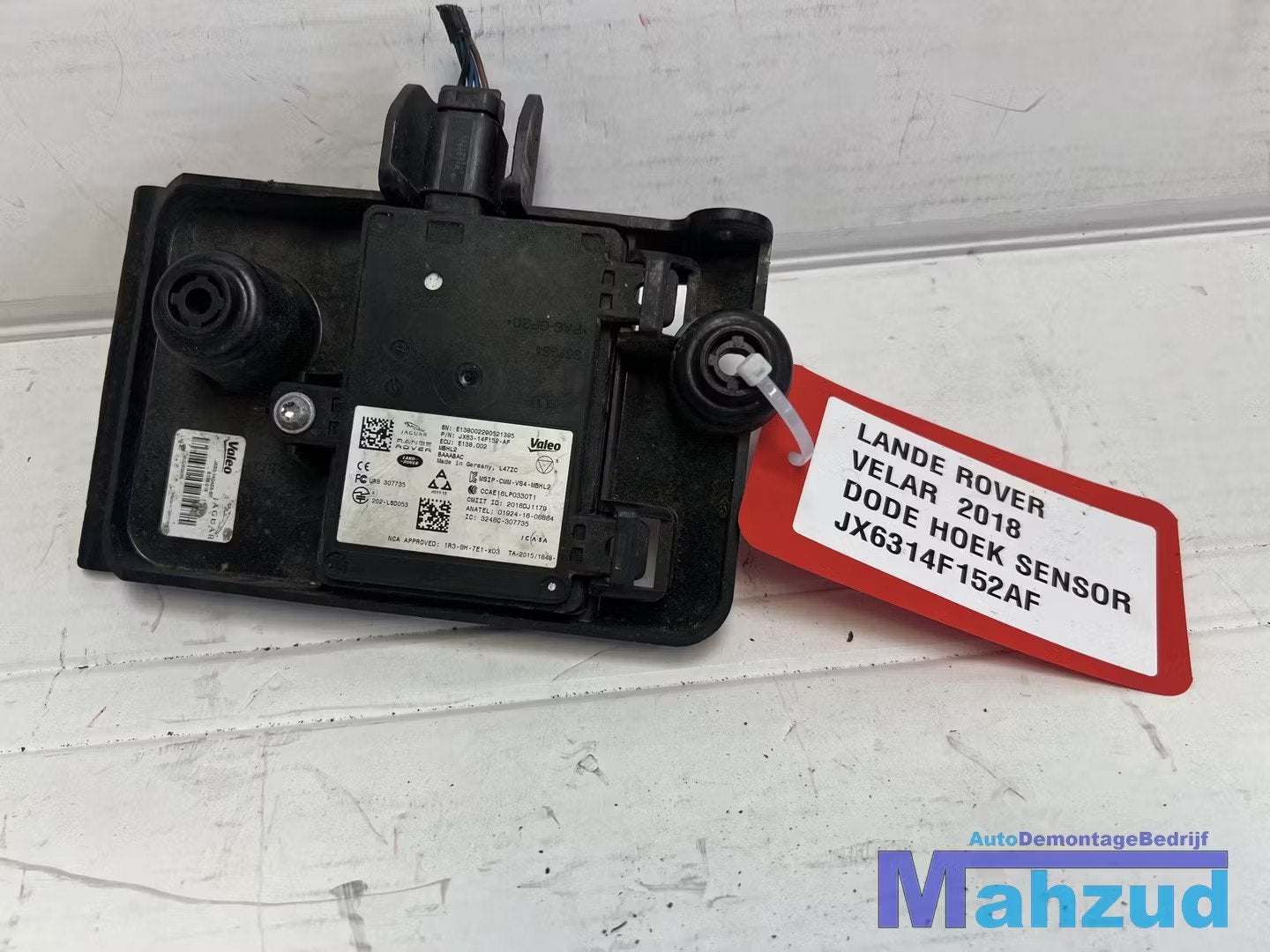 LAND RANGE ROVER VELAR Dodehoek sensor JX6314F152AF, Dpoffice@jaguarlandrover.com, Abbey Road, Whitley 1
CV3 4LF  Coventry, Jaguar Land Rover Limited