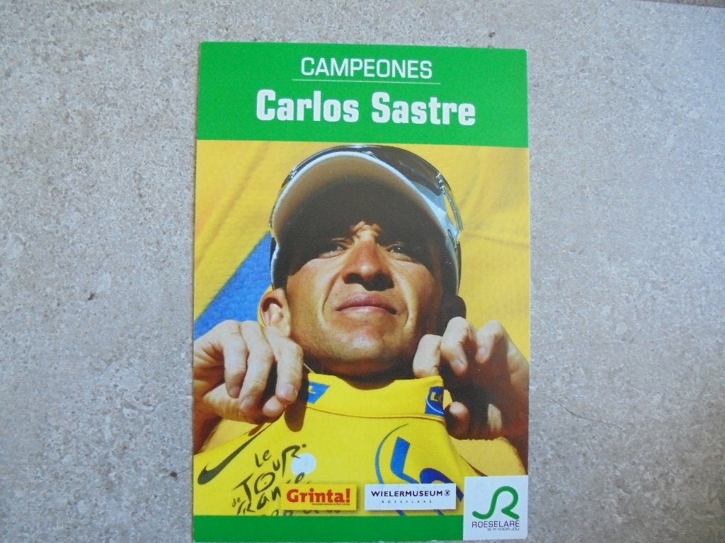 Wielerfoto Carlos Sastre, Verzenden