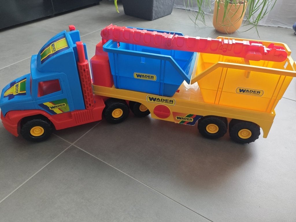 Speelvrachtwagen, Ophalen, Gebruikt