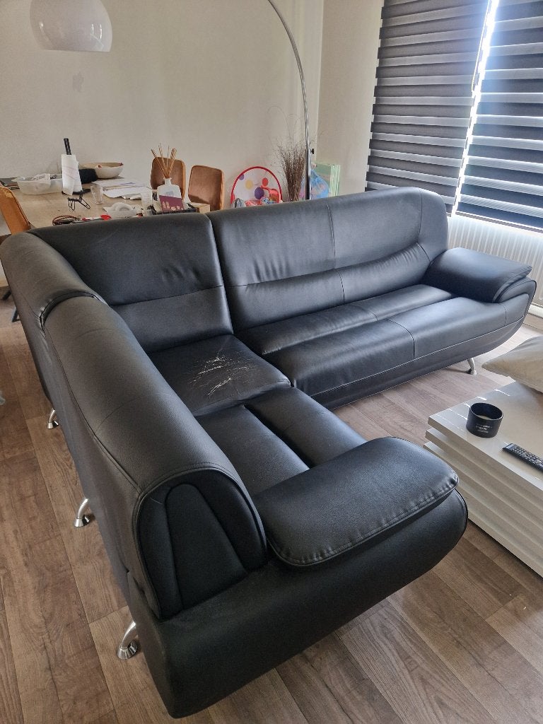 Hoekzetel, Huis en Inrichting, Ophalen, Gebruikt, Leer