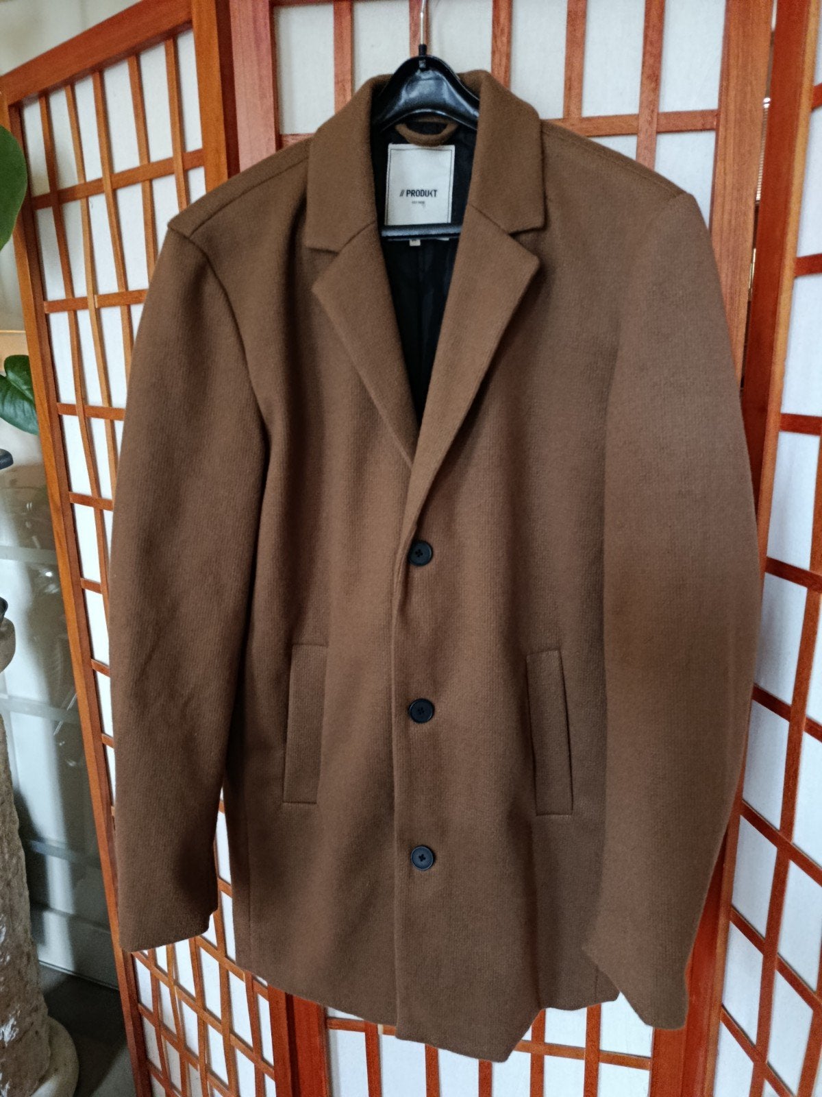 Bruine overjas heren, Bruin, Maat 48/50 (M), Ophalen of Verzenden, Zo goed als nieuw