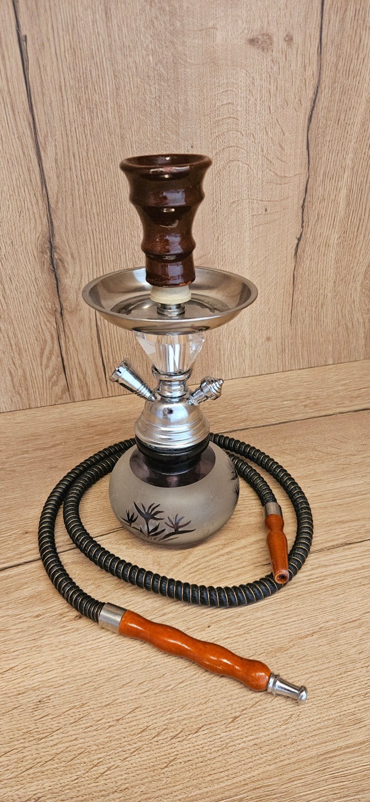 Mini Chicha / Narguilé compact en verre (Hauteur ~27-30 cm), Enlèvement, Narguilé