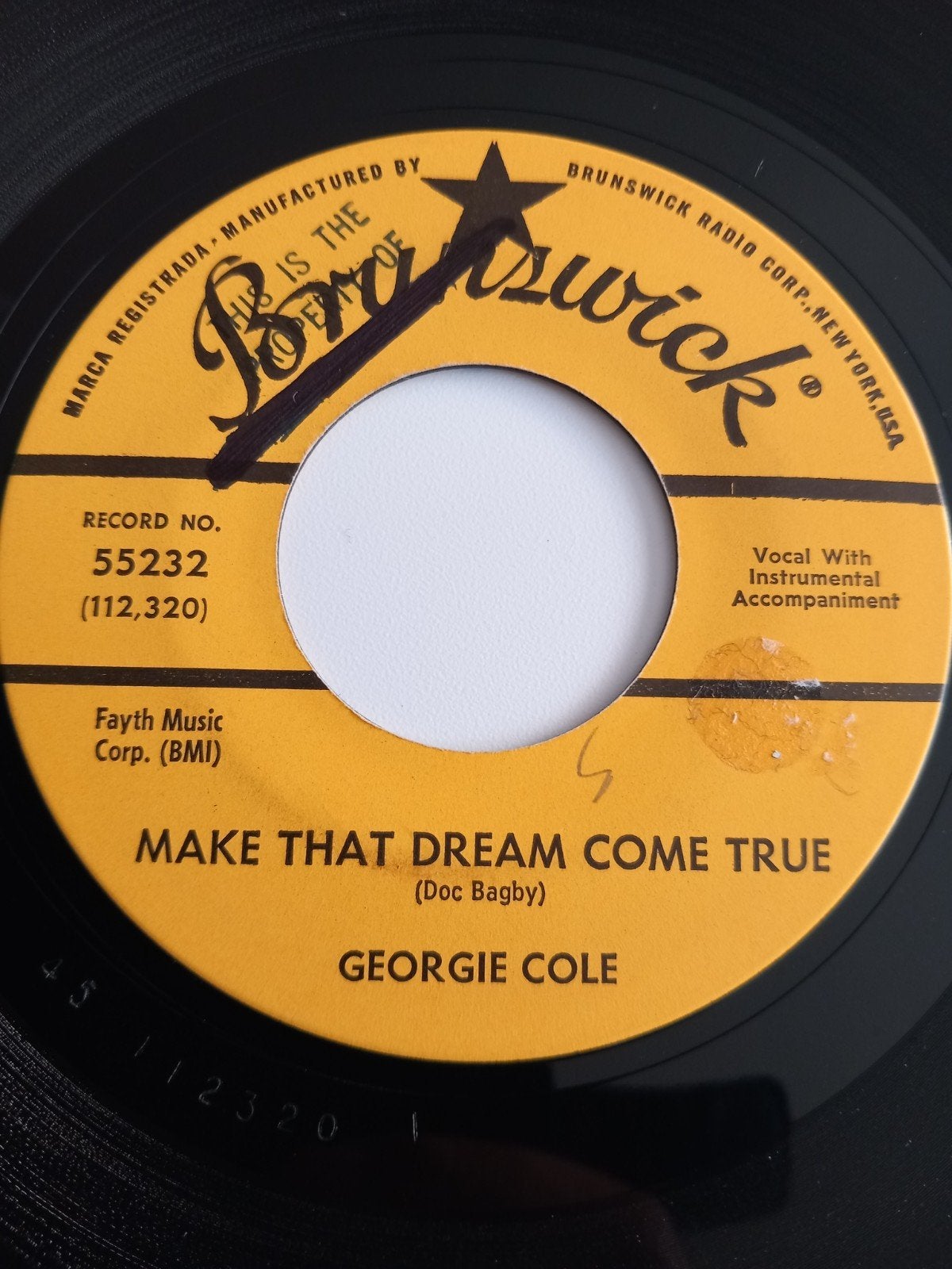 GEORGIE COLE . OLDIES 2 FACE USA 45T