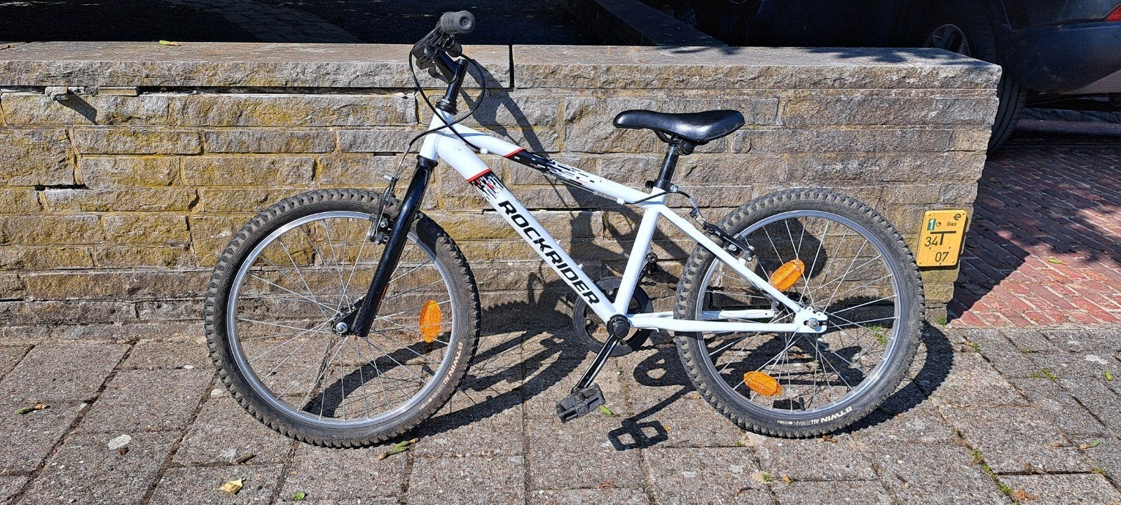 Rockrider 20 inch kinderfiets, Fietsen en Brommers, 16 tot 20 inch, Velgrem, Zo goed als nieuw, Ophalen