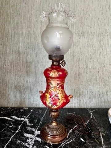 lampes deco, Maison & Meubles, Verre, 60 cm, Enlèvement, Utilisé