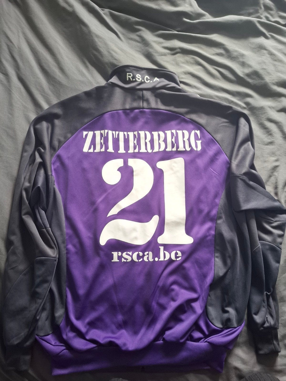 Gedragen jas van Pãr Zetterberg! RSC Anderlecht! TE KOOP, BI, Paars, Overige maten, Ophalen of Verzenden, Adidas