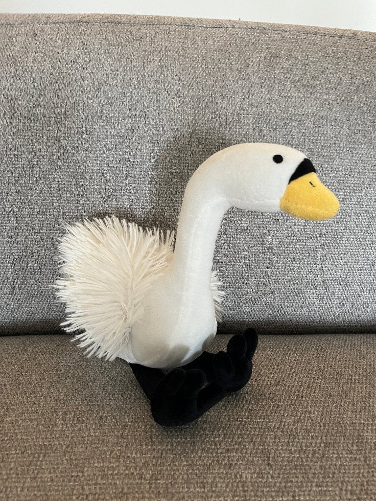 Knuffel/pluche zwaan, Ophalen of Verzenden, Zo goed als nieuw, Overige typen, Middelgroot (20 tot 80 cm)
