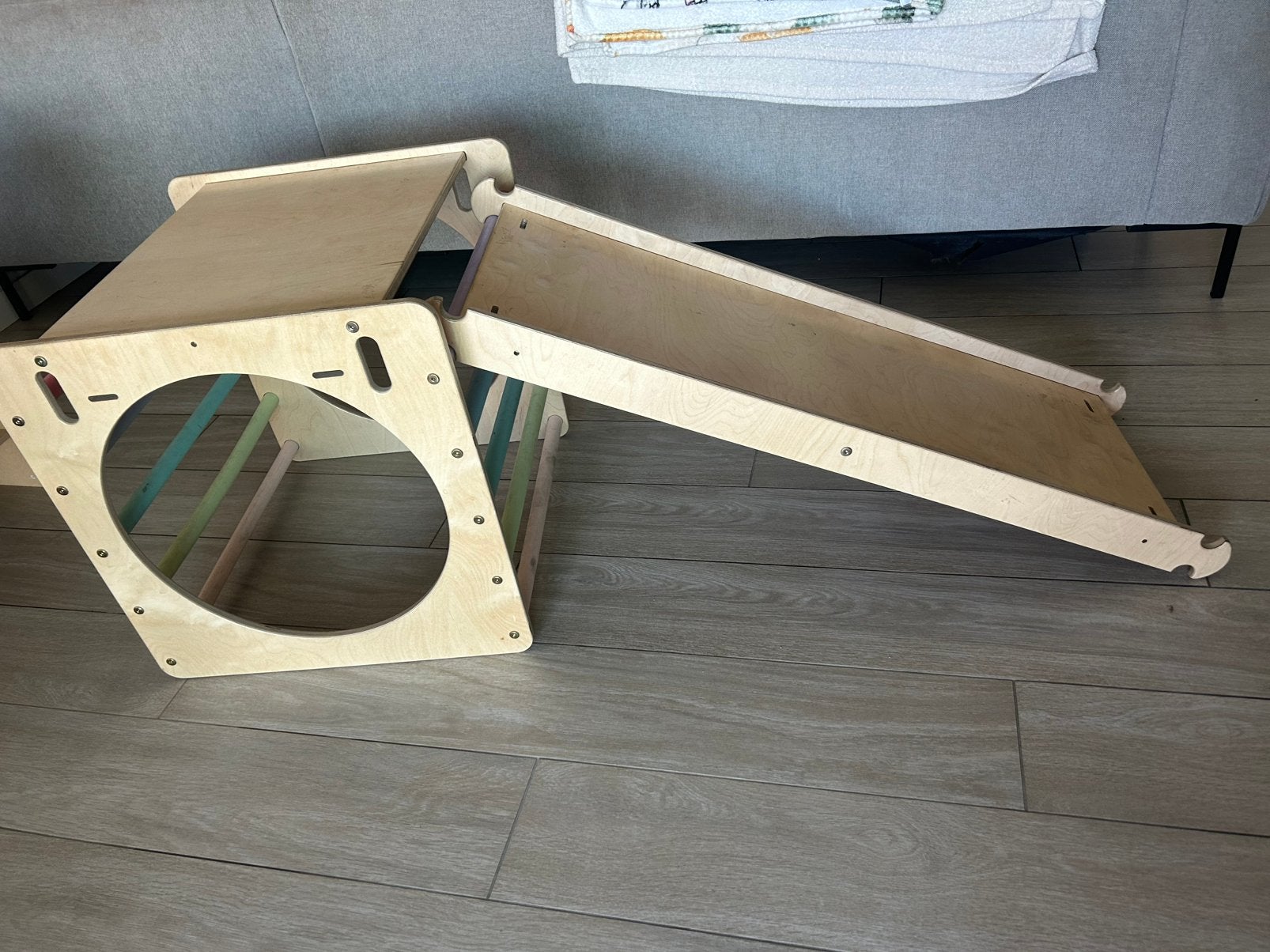 Houten activiteiten kubus met klimwand en glijbaan!, Kinderen en Baby's, Ophalen, Gebruikt