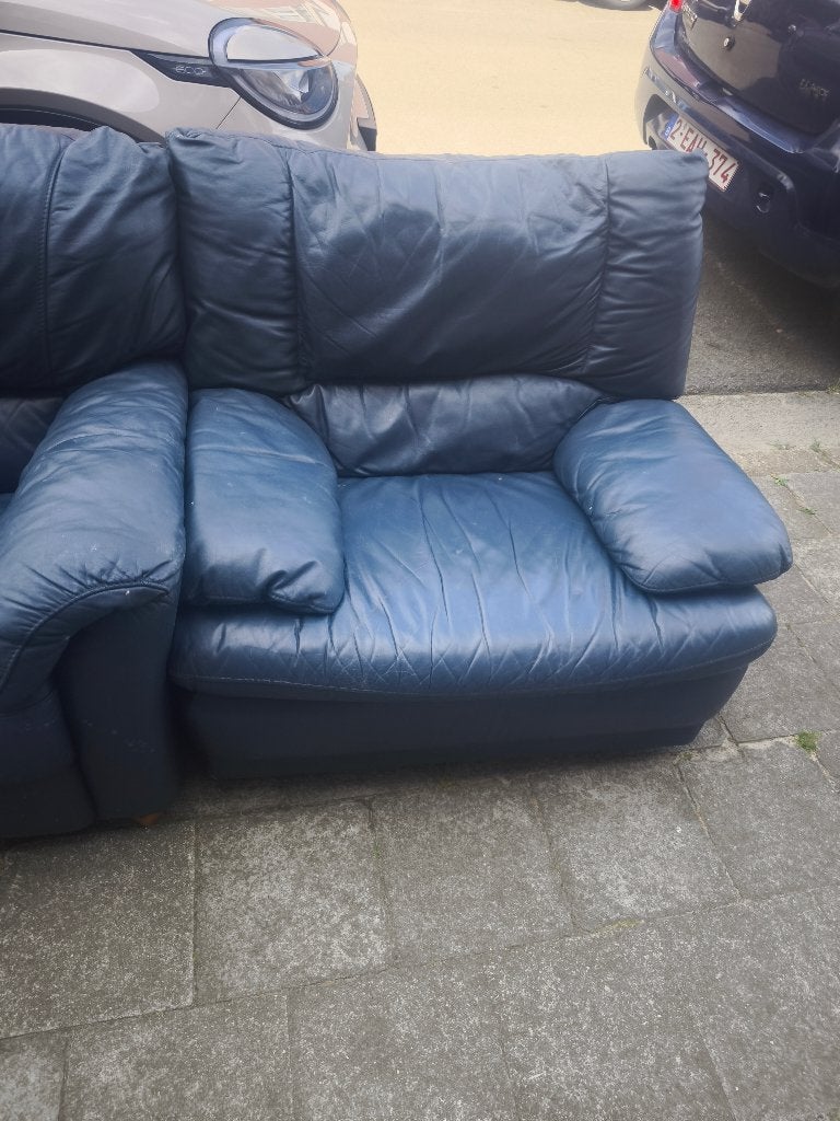 Gratis zetel, Ophalen, 125 tot 150 cm, Driepersoons, Leer