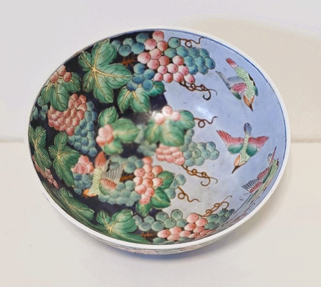 Grand bol en porcelaine., Maison & Meubles, Accessoires pour la Maison | Vases, Enlèvement ou Envoi, Comme neuf, 17 cm, Pierre/céramique