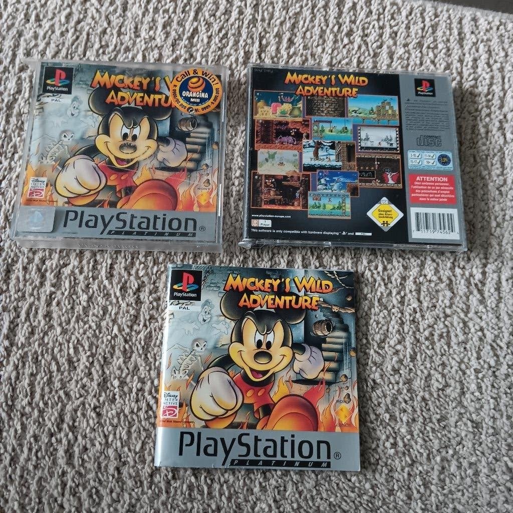 Playstation 1 mickey adventure, Games en Spelcomputers, Games | Sony PlayStation 1, Ophalen, Gebruikt