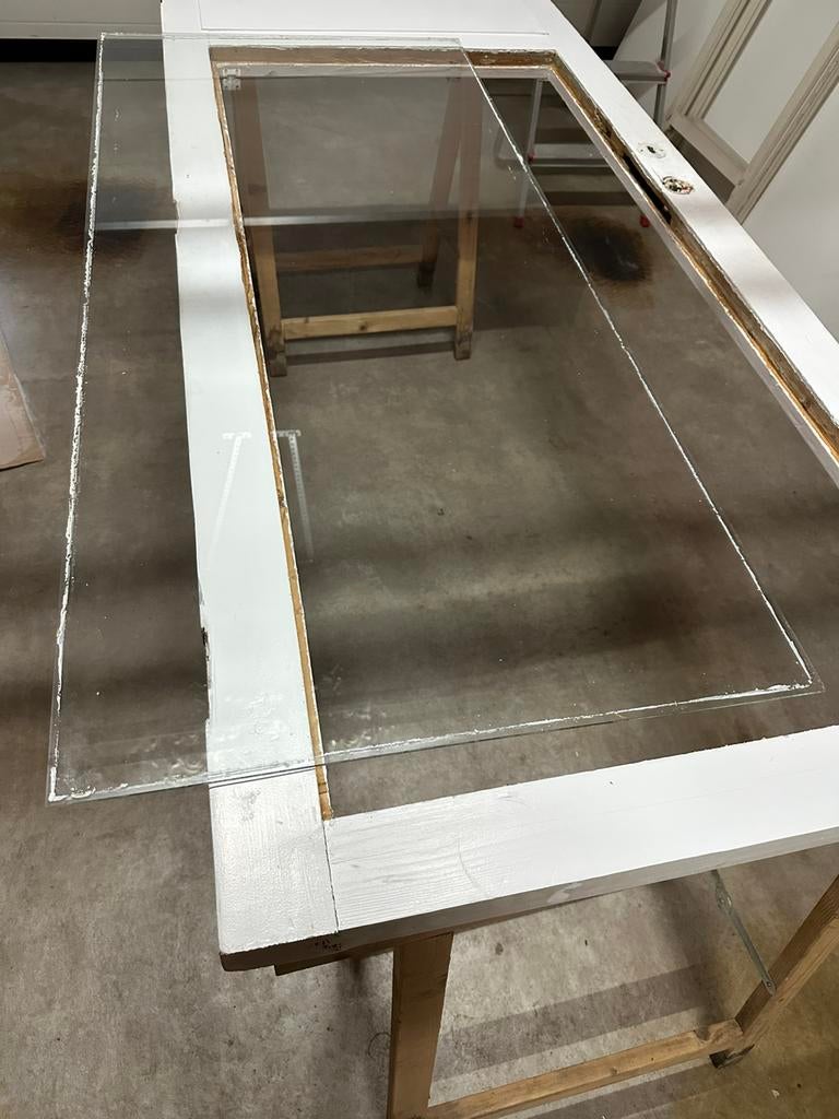 Wit helder glas voor raam / deurpaneel 4mm prima staat 30€, Doe-het-zelf en Bouw, Glas en Ramen, Ophalen, Zo goed als nieuw