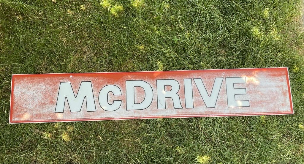 Panneau mcdonald's, Enlèvement, Utilisé, Panneau publicitaire