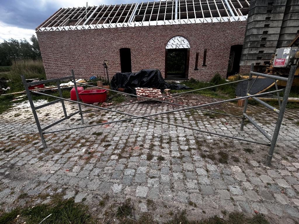 Oerdegelijke, professionele galva stelling, steiger, Ophalen, Gebruikt, Gevelsteiger, 5 meter of hoger