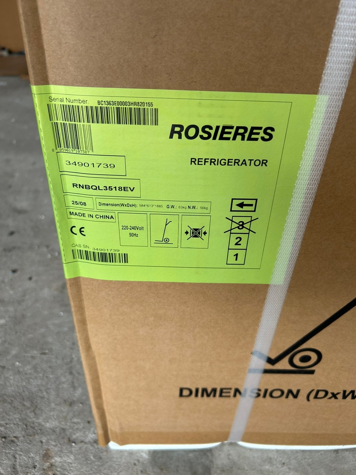 Frigo encastrable, Electroménager, Enlèvement ou Envoi, Comme neuf