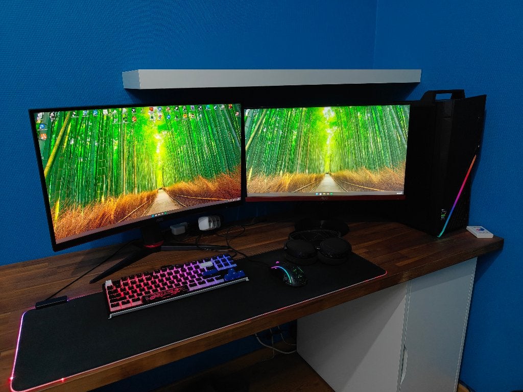 Gaming PC ASUS ROG, Computers en Software, Desktop Pc's, Gebruikt, 4 Ghz of meer, HDD, SSD, 16 GB, Met videokaart, Met monitor