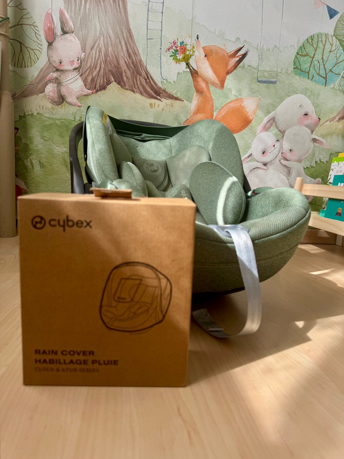 Siege auto Cybex + housse de pluie, Enfants & Bébés, Autres marques, Ceinture de sécurité, Comme neuf, Enlèvement