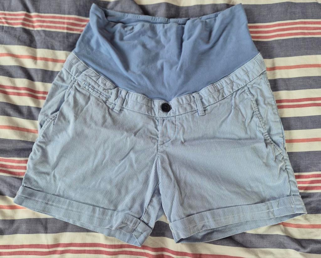 Zwangerschap Short, Kleding | Dames, Zwangerschapskleding, H&M, Blauw, Gedragen, Broek of Spijkerbroek