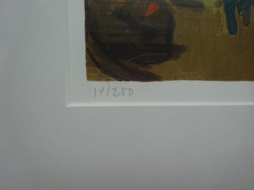 litho, 14/250, figuren, 2006 SV/DH, Ophalen of Verzenden