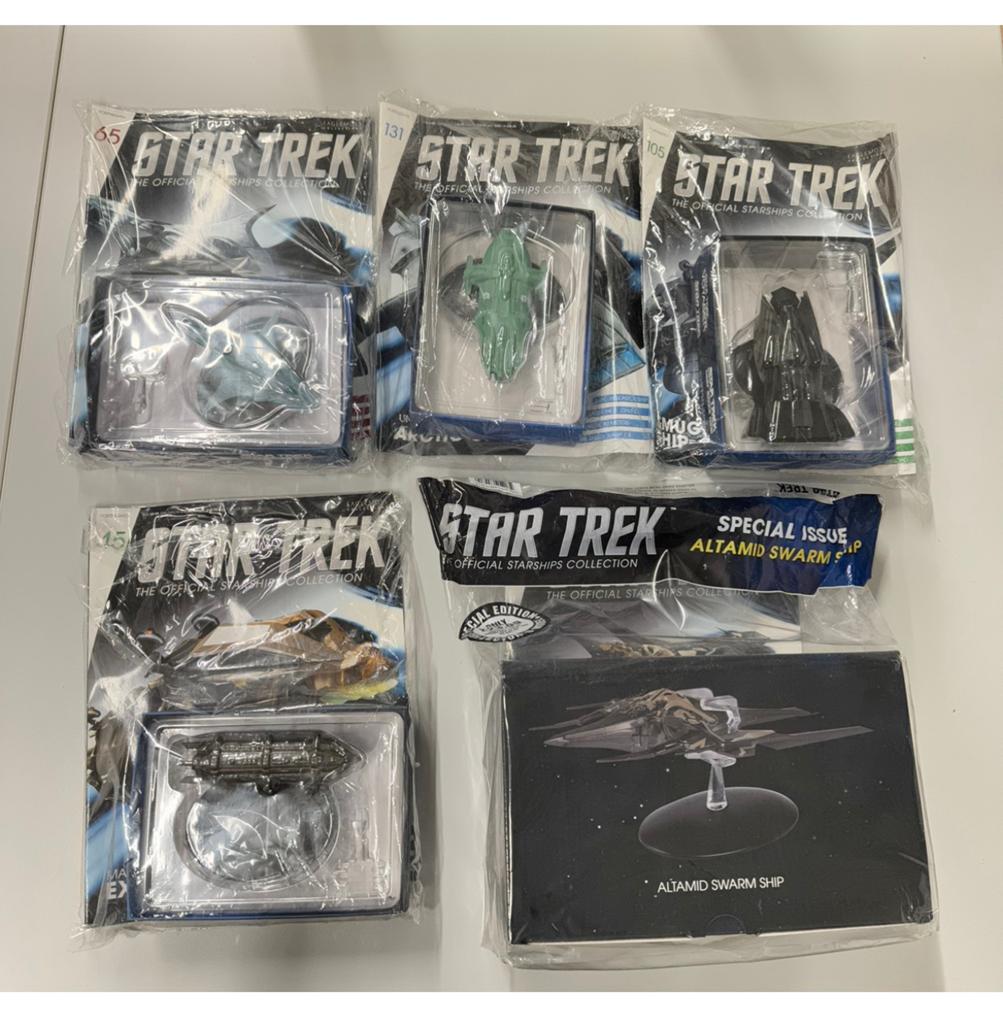 5x collection Startrek Star Trek Spaceships + numéro spécial, Enlèvement ou Envoi, Neuf, Statue, Réplique ou Modèle