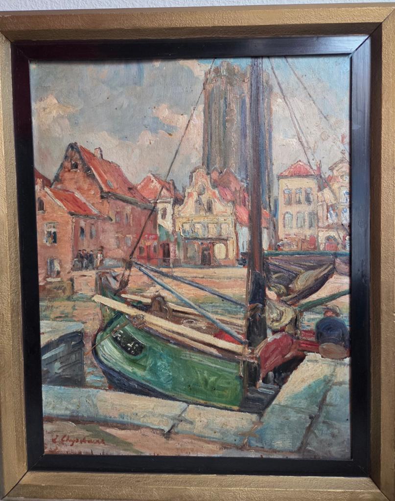Peinture sur bois Malines, Antiquités & Art, Art | Peinture | Classique, Enlèvement