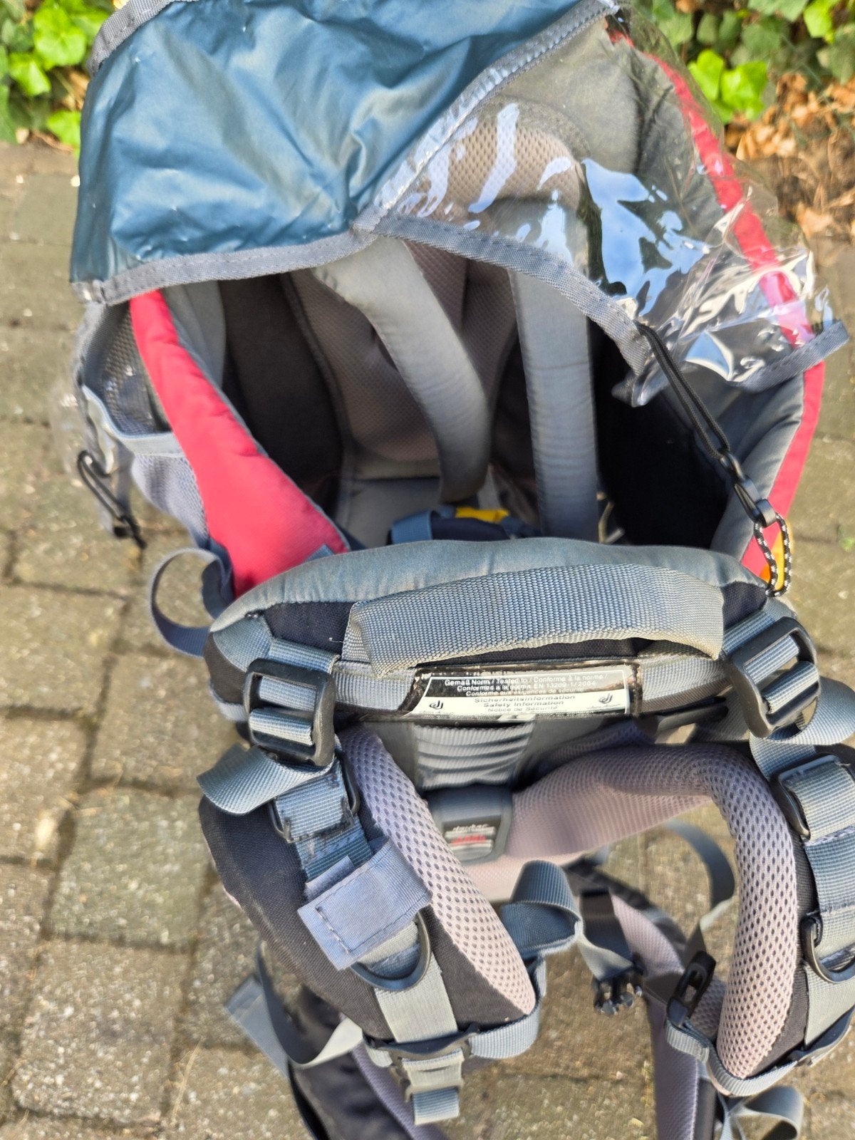 rugdrager deuther, Kinderen en Baby's, Gebruikt, Rug, Draagzak, Ophalen